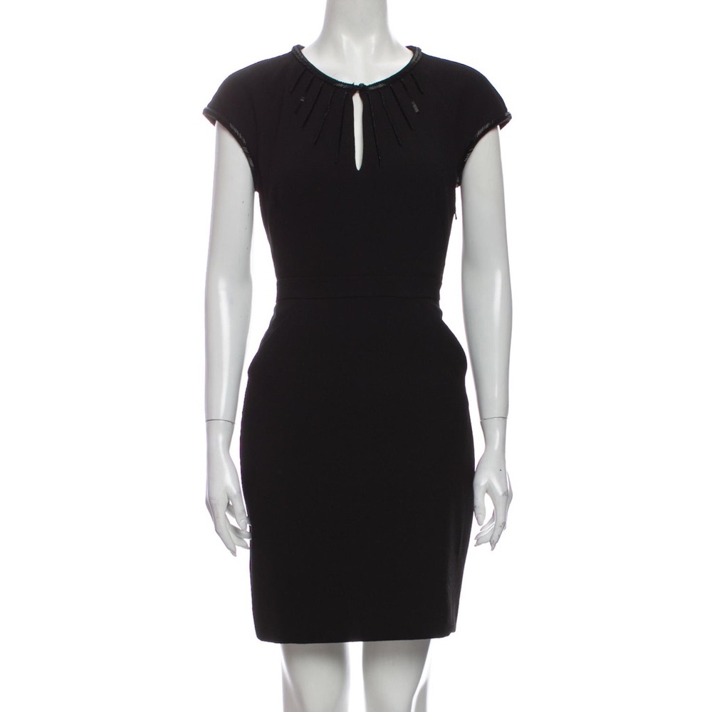 Tory Burch Cap Sleeve Embellished Mini Dress